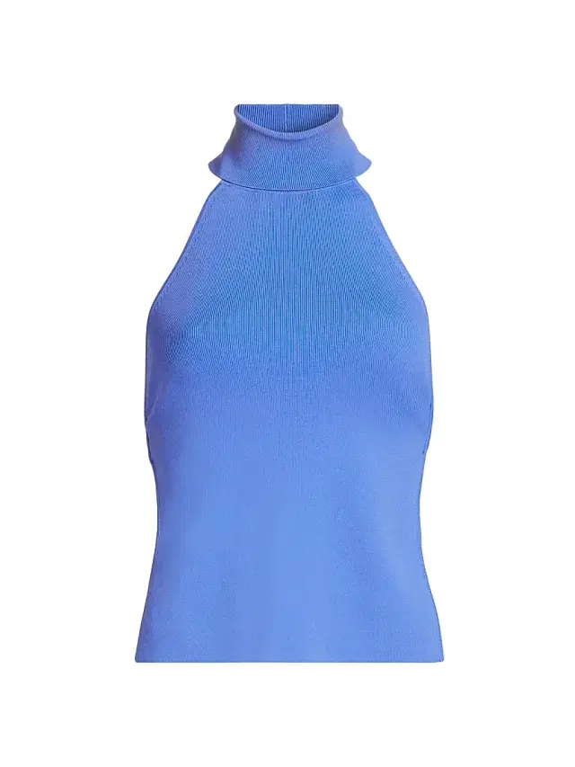 Cult Gaia Women's Wake Rib-Knit Turtleneck Top - Capri
