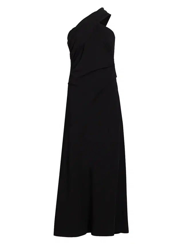 Co Women's Twisted Knot A-Line Gown - Black