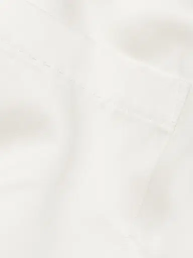 Lunya Women's Washable Silk High-Rise Pants 2-Piece Pajama Set - Tranquil White - Size XL | Thumbnail 7