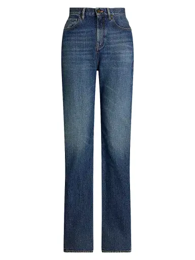 Ralph Lauren Collection Women's Nova Mid-Rise Straight Jeans - Blue Ridge Breeze Wash - Size 31 | Thumbnail 1 Ralph Lauren Collection Women's Nova Mid-Rise Straight Jeans - Blue Ridge Breeze Wash - Size 31 | Thumbnail 1