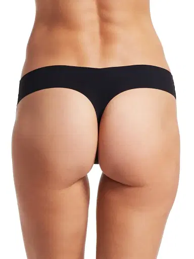 Commando Women's Classic Microfiber Thong - Black - Size Medium | Thumbnail 4