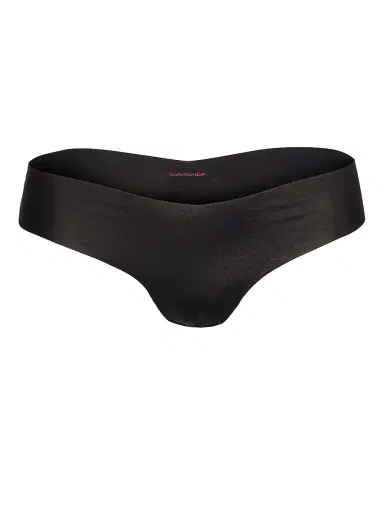 Commando Women's Classic Microfiber Thong - Black - Size Medium | Thumbnail 6