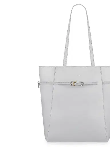 Givenchy Women's Voyou Tote Bag in Leather - Light Grey | Thumbnail 5