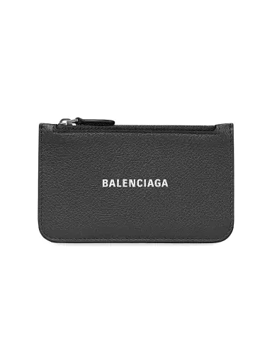 Balenciaga Women's Cash  Long Coin and Card Holder - Black | Thumbnail 1