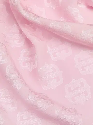 Givenchy Women's 4G Liquid Stole in Silk - Pink | Thumbnail 2 Givenchy Women's 4G Liquid Stole in Silk - Pink | Thumbnail 2