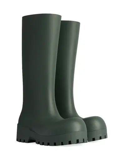 Balenciaga Women's Bulldozer Rainboots - Black | Thumbnail 2 Balenciaga Women's Bulldozer Rainboots - Black | Thumbnail 2