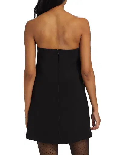 Self-Portrait Women's Diamanté Crepe Bandeau Minidress - Black | Thumbnail 5 Self-Portrait Women's Diamanté Crepe Bandeau Minidress - Black | Thumbnail 5