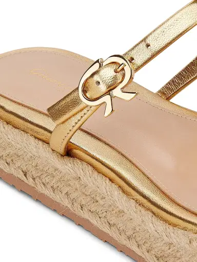 Gianvito Rossi Women's Nappa Silk+Corda Sandals - Mekong - Size 11 | Thumbnail 6