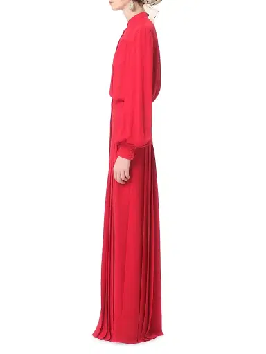 Valentino Garavani Women's Georgette Gown - Red - Size 4 | Thumbnail 4 Valentino Garavani Women's Georgette Gown - Red - Size 4 | Thumbnail 4