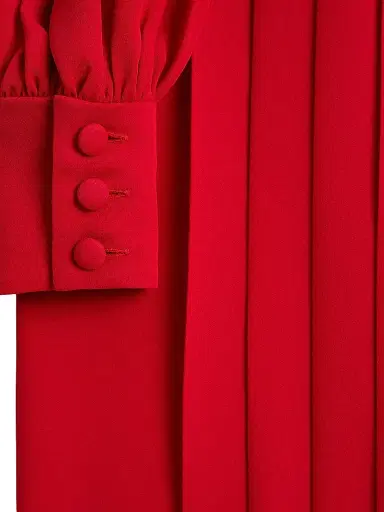 Valentino Garavani Women's Georgette Gown - Red - Size 4 | Thumbnail 8 Valentino Garavani Women's Georgette Gown - Red - Size 4 | Thumbnail 8