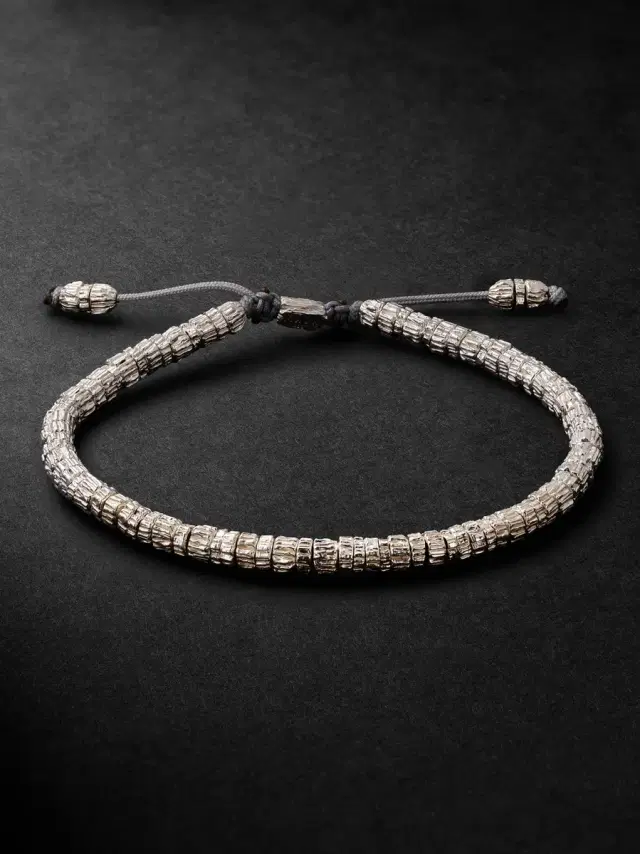 M. COHEN Woody Sterling Silver Bracelet - Men
