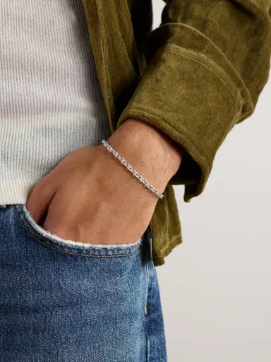M. COHEN Plaun Link Sterling Silver Chain Bracelet - Men | Thumbnail 2