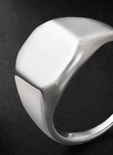 M. COHEN Sterling Silver Signet Ring - Men | Thumbnail 4 M. COHEN Sterling Silver Signet Ring - Men | Thumbnail 4