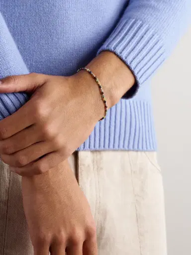 M. COHEN Percep Sterling Silver Agate Beaded Bracelet - Men | Thumbnail 2 M. COHEN Percep Sterling Silver Agate Beaded Bracelet - Men | Thumbnail 2