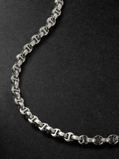 Hoorsenbuhs Micro Open-Link™ Sterling Silver Chain Necklace - Men | Thumbnail 4 Hoorsenbuhs Micro Open-Link™ Sterling Silver Chain Necklace - Men | Thumbnail 4