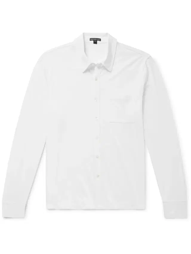 James Perse Clean Finish Slim-Fit Cotton-Jersey Shirt - Men