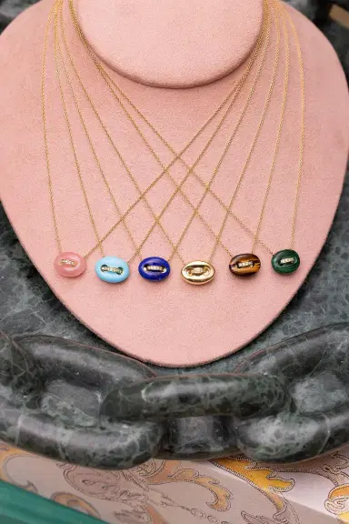 Jenna Blake Lapis Mini Mariner Link Pendant Necklace | Thumbnail 2 Jenna Blake Lapis Mini Mariner Link Pendant Necklace | Thumbnail 2