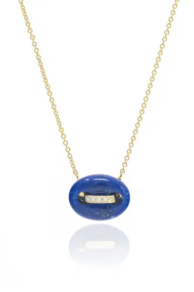 Jenna Blake Lapis Mini Mariner Link Pendant Necklace | Thumbnail 3 Jenna Blake Lapis Mini Mariner Link Pendant Necklace | Thumbnail 3