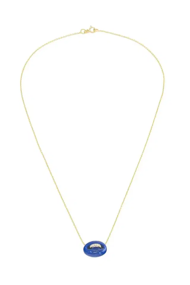 Jenna Blake Lapis Mini Mariner Link Pendant Necklace