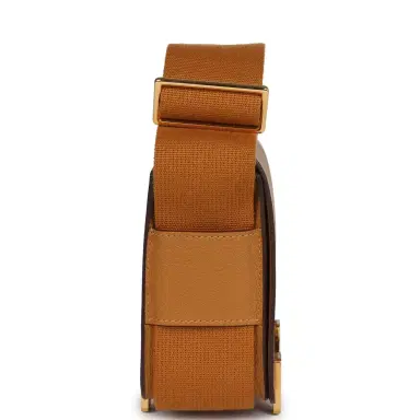 HERMÈS Hermes Geta Caramel Chevre Mysore Gold Hardware | Thumbnail 4