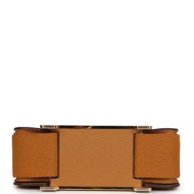 HERMÈS Hermes Geta Caramel Chevre Mysore Gold Hardware | Thumbnail 6