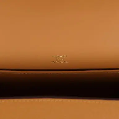 HERMÈS Hermes Geta Caramel Chevre Mysore Gold Hardware | Thumbnail 8
