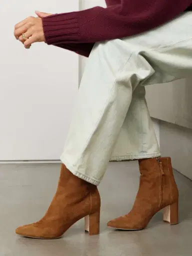Manolo Blahnik Rosie 70 Suede Ankle Boots | Thumbnail 2 Manolo Blahnik Rosie 70 Suede Ankle Boots | Thumbnail 2