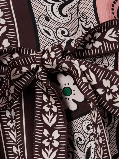 La DoubleJ Magnifico Belted Printed Silk-twill Mini Dress | Thumbnail 4