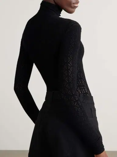 Alaïa Open-knit Turtleneck Bodysuit | Thumbnail 4 Alaïa Open-knit Turtleneck Bodysuit | Thumbnail 4