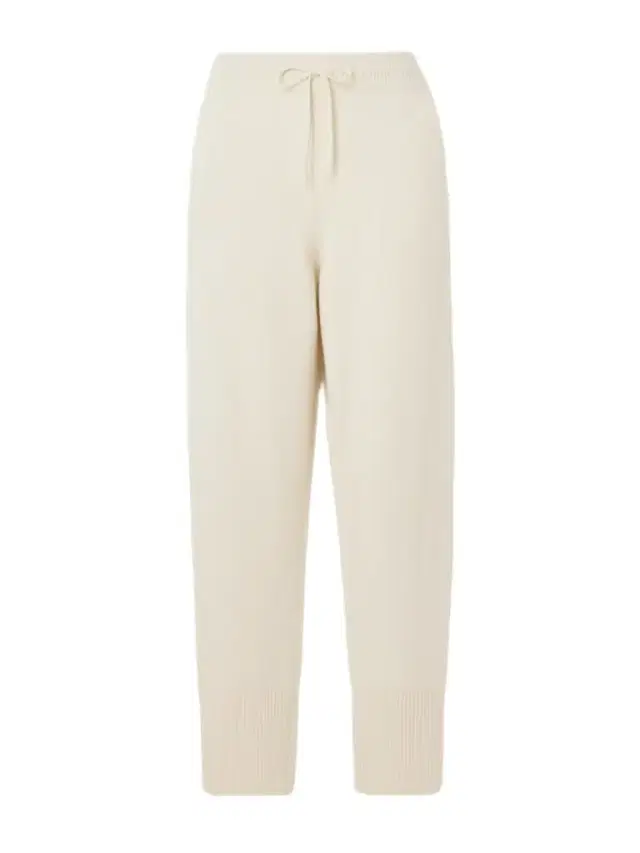 Embroidered Cashmere Track Pants
