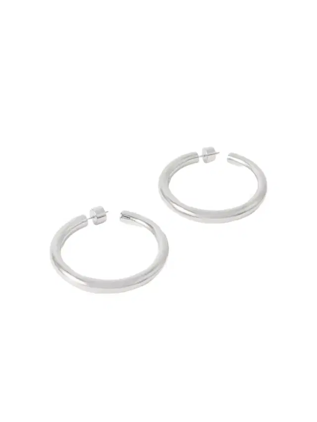 Jennifer Fisher Natasha Baby Silver-tone Hoop Earrings