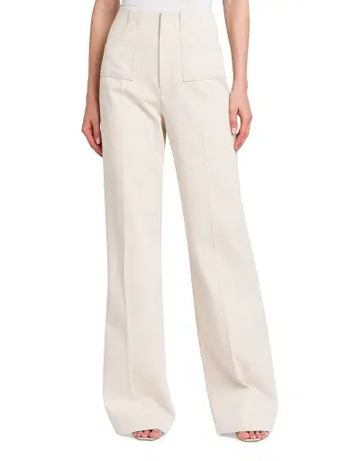Philosophy di Lorenzo Serafini Women's Diagonal Canvas Trousers | Thumbnail 3 Philosophy di Lorenzo Serafini Women's Diagonal Canvas Trousers | Thumbnail 3