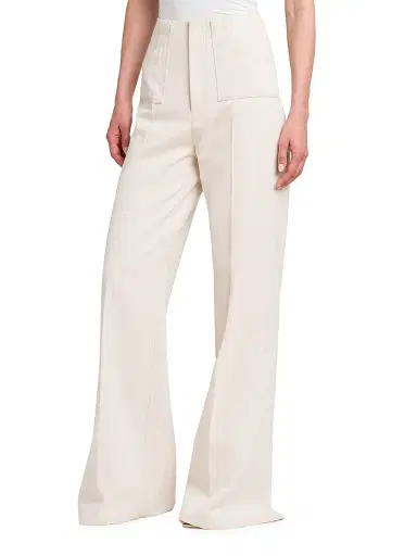 Philosophy di Lorenzo Serafini Women's Diagonal Canvas Trousers | Thumbnail 4 Philosophy di Lorenzo Serafini Women's Diagonal Canvas Trousers | Thumbnail 4