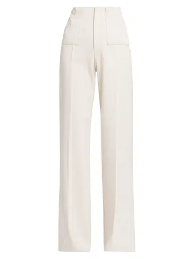 Philosophy di Lorenzo Serafini Women's Diagonal Canvas Trousers | Thumbnail 1 Philosophy di Lorenzo Serafini Women's Diagonal Canvas Trousers | Thumbnail 1