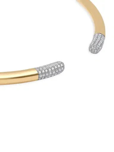 Rainbow K Women's Tube 14K Yellow Gold & 1.5 TCW Diamond Necklace - Gold | Thumbnail 2