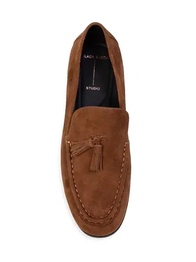 Black Suede Studio Women's Finn Suede Loafers - Tobacco Suede | Thumbnail 6 Black Suede Studio Women's Finn Suede Loafers - Tobacco Suede | Thumbnail 6