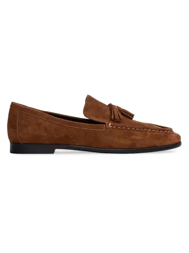 Black Suede Studio Women's Finn Suede Loafers - Tobacco Suede | Thumbnail 1 Black Suede Studio Women's Finn Suede Loafers - Tobacco Suede | Thumbnail 1