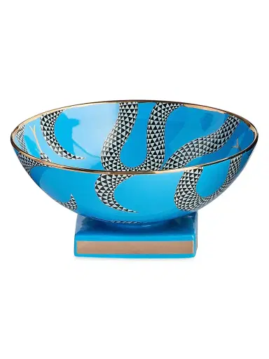 Jonathan Adler Eden Porcelain Bowl - Blue | Thumbnail 3
