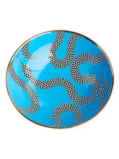 Jonathan Adler Eden Porcelain Bowl - Blue | Thumbnail 4
