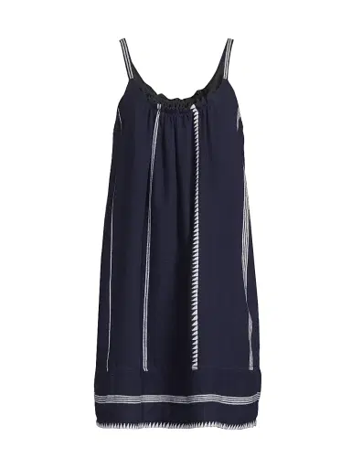 Lemlem Women's Zina Cotton Scoopneck Minidress | Thumbnail 1 Lemlem Women's Zina Cotton Scoopneck Minidress | Thumbnail 1