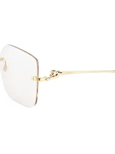 Cartier Women's Panthère Classic 24-Carat Gold 60MM Square Sunglasses - Gold | Thumbnail 2 Cartier Women's Panthère Classic 24-Carat Gold 60MM Square Sunglasses - Gold | Thumbnail 2