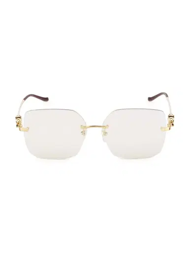 Cartier Women's Panthère Classic 24-Carat Gold 60MM Square Sunglasses - Gold | Thumbnail 4 Cartier Women's Panthère Classic 24-Carat Gold 60MM Square Sunglasses - Gold | Thumbnail 4