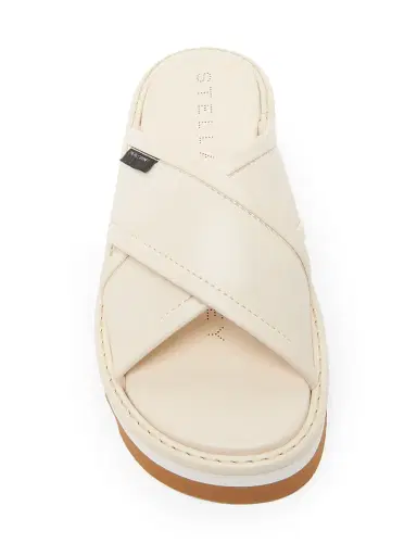 Stella McCartney Women's Sneak-Elyse 50MM Platform Slides - Cream  Sandals | Thumbnail 4