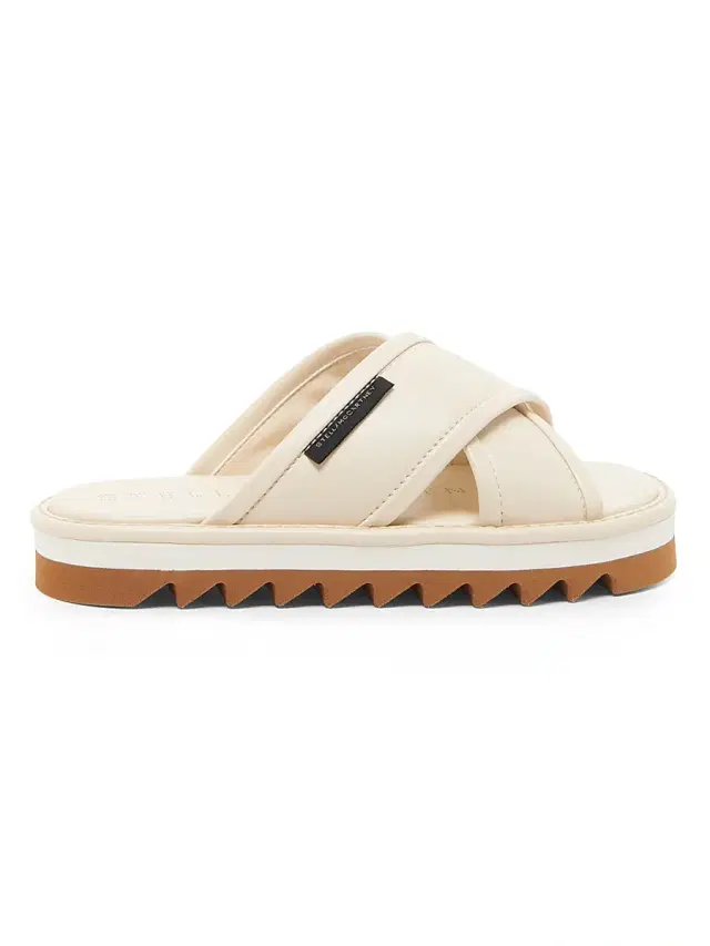Stella McCartney Women's Sneak-Elyse 50MM Platform Slides - Cream  Sandals