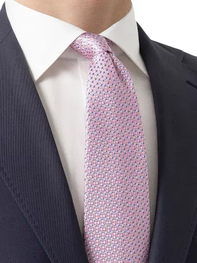 Eton Men's Geometric Silk Tie | Thumbnail 2 Eton Men's Geometric Silk Tie | Thumbnail 2