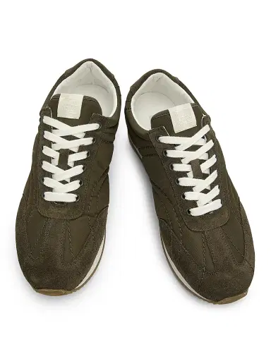 TOTEME Women's Sport Low-Top Sneakers - Dark Olive - Size 6 | Thumbnail 4 TOTEME Women's Sport Low-Top Sneakers - Dark Olive - Size 6 | Thumbnail 4