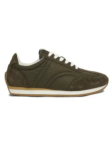 TOTEME Women's Sport Low-Top Sneakers - Dark Olive - Size 6 | Thumbnail 1 TOTEME Women's Sport Low-Top Sneakers - Dark Olive - Size 6 | Thumbnail 1