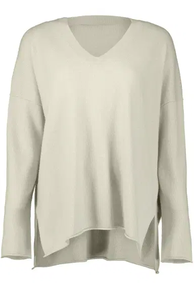 Allude LONG SLEEVE VNECK SWEATER | Thumbnail 1