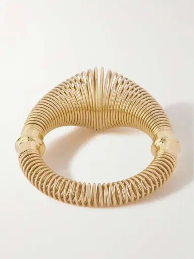Alaïa Spiral Gold-tone Bracelet | Thumbnail 3