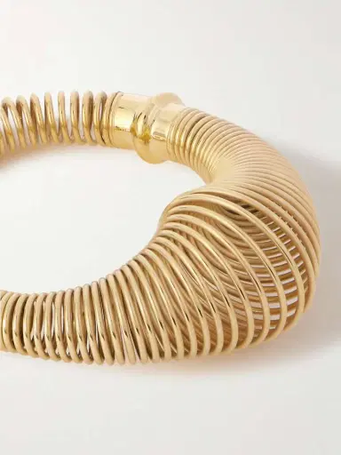Alaïa Spiral Gold-tone Bracelet | Thumbnail 4